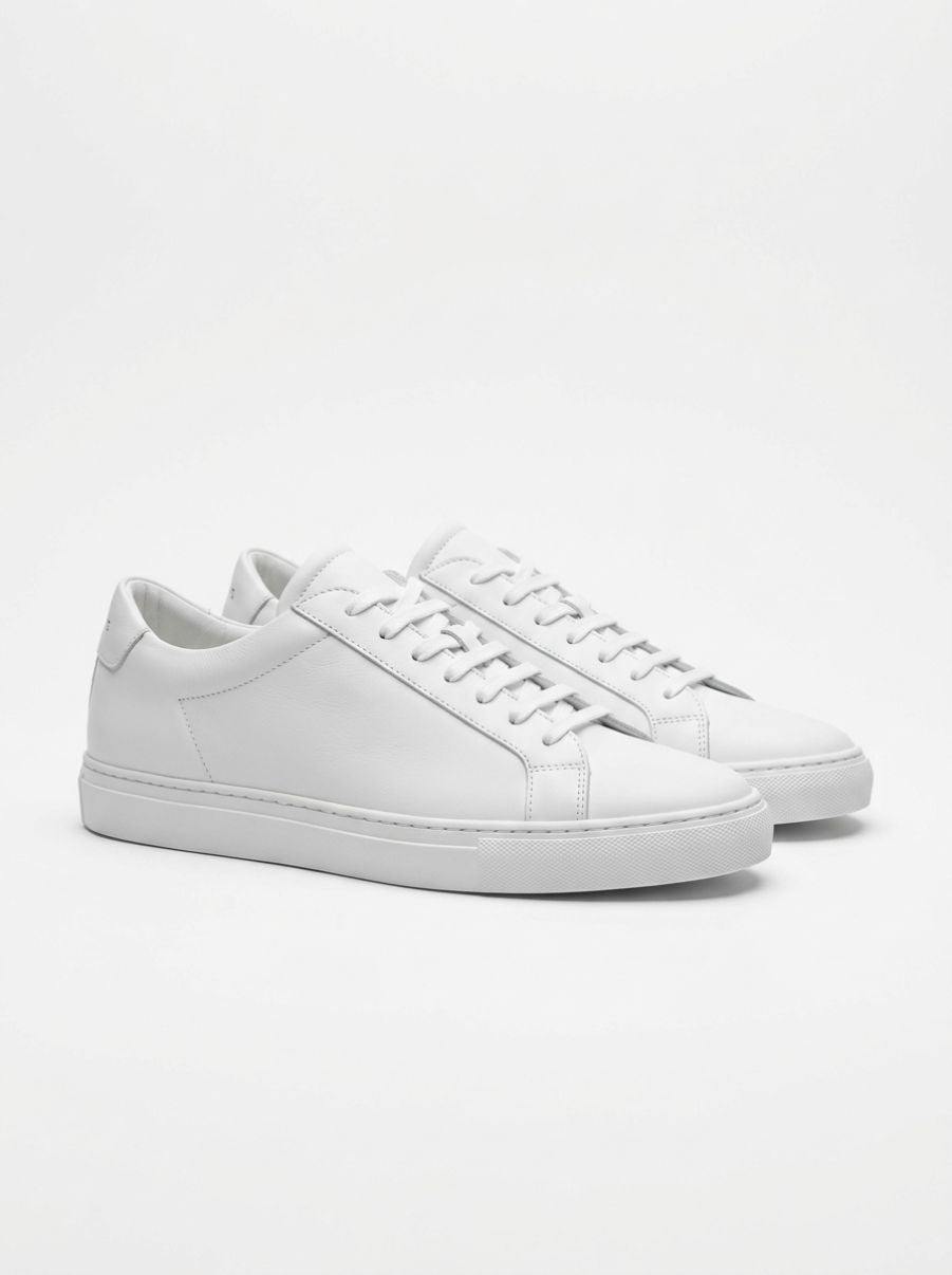 Minimalist White Nappa Sneakers